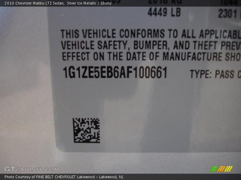 Silver Ice Metallic / Ebony 2010 Chevrolet Malibu LTZ Sedan