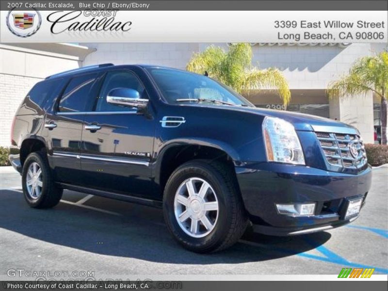 Blue Chip / Ebony/Ebony 2007 Cadillac Escalade
