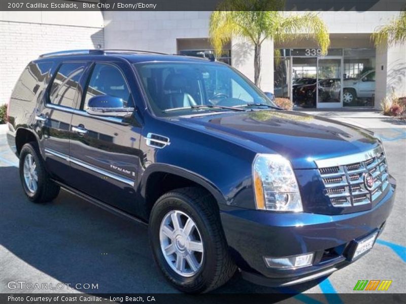Blue Chip / Ebony/Ebony 2007 Cadillac Escalade