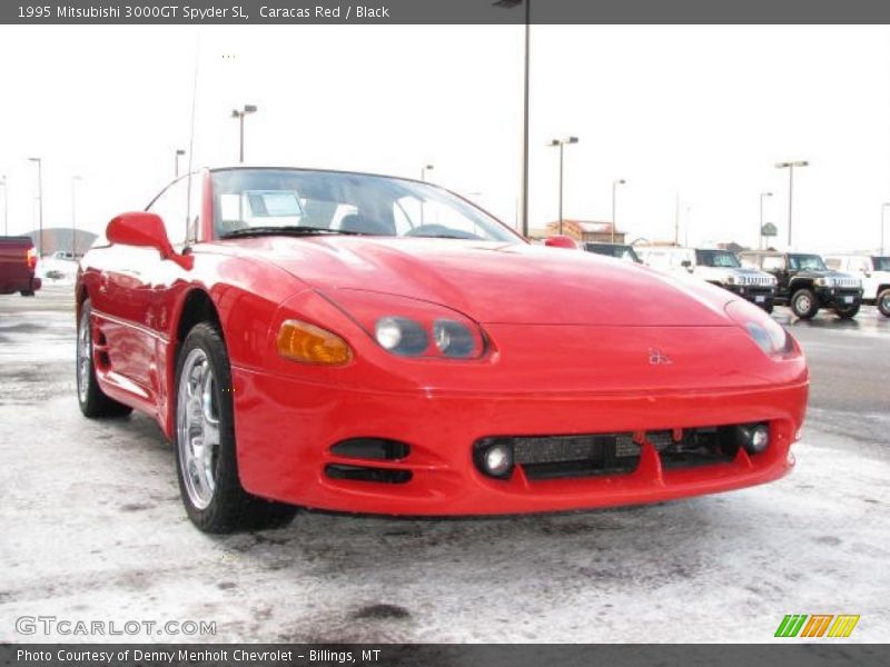 Caracas Red / Black 1995 Mitsubishi 3000GT Spyder SL