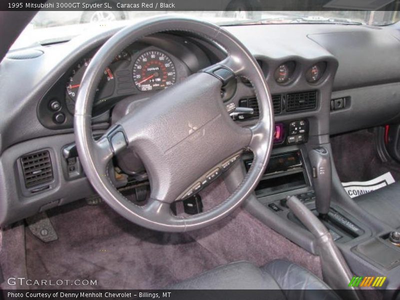 Caracas Red / Black 1995 Mitsubishi 3000GT Spyder SL