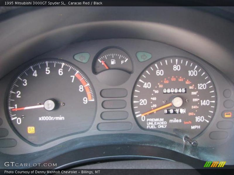 Caracas Red / Black 1995 Mitsubishi 3000GT Spyder SL
