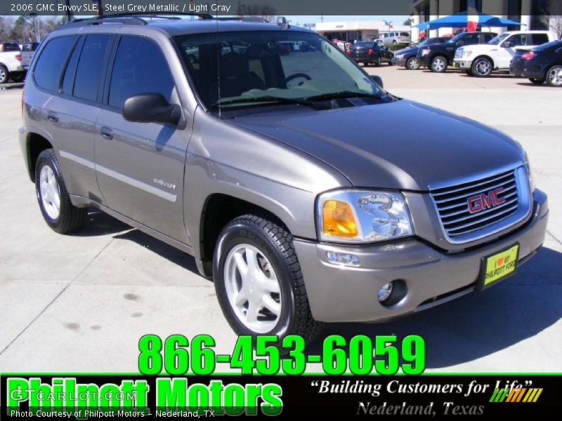 Steel Grey Metallic / Light Gray 2006 GMC Envoy SLE