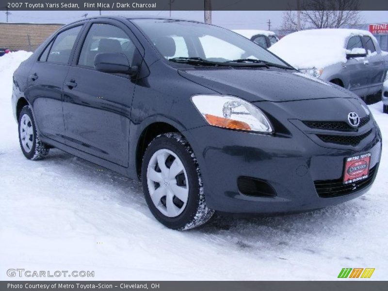Flint Mica / Dark Charcoal 2007 Toyota Yaris Sedan