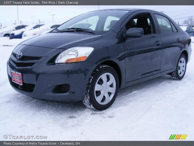Flint Mica / Dark Charcoal 2007 Toyota Yaris Sedan