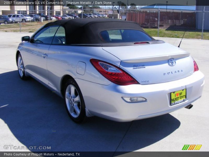 Titanium Metallic / Dark Stone 2007 Toyota Solara SLE V6 Convertible