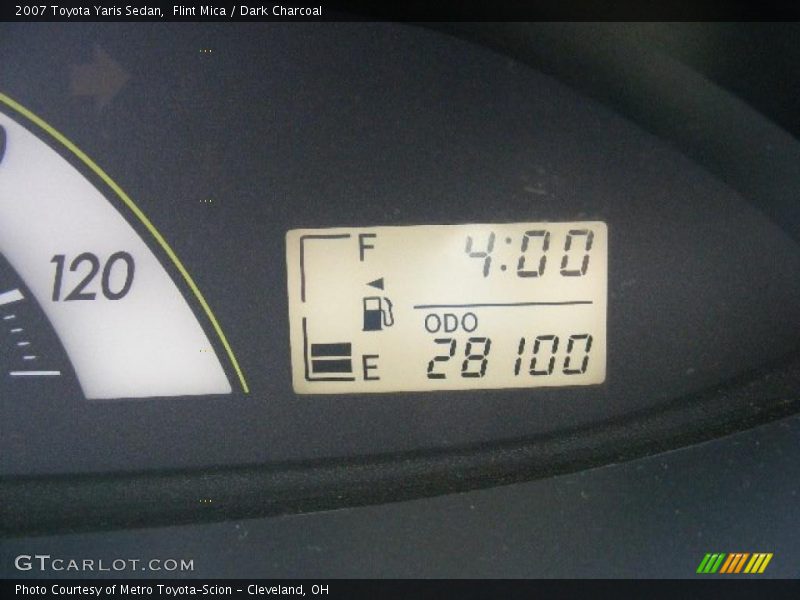 Flint Mica / Dark Charcoal 2007 Toyota Yaris Sedan