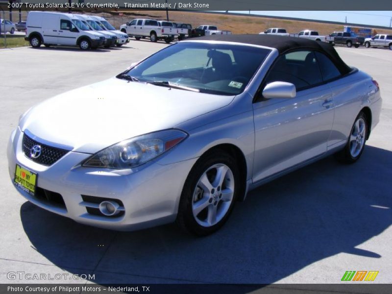 Titanium Metallic / Dark Stone 2007 Toyota Solara SLE V6 Convertible
