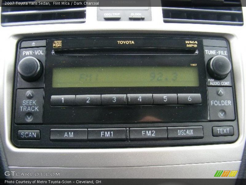 Flint Mica / Dark Charcoal 2007 Toyota Yaris Sedan