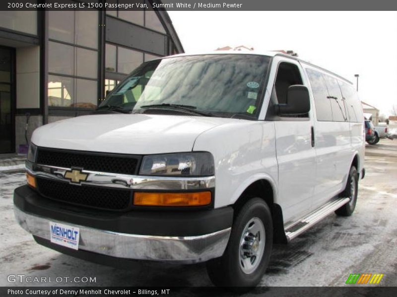 Summit White / Medium Pewter 2009 Chevrolet Express LS 1500 Passenger Van