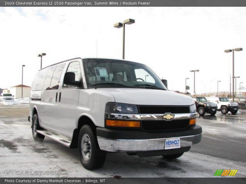 Summit White / Medium Pewter 2009 Chevrolet Express LS 1500 Passenger Van