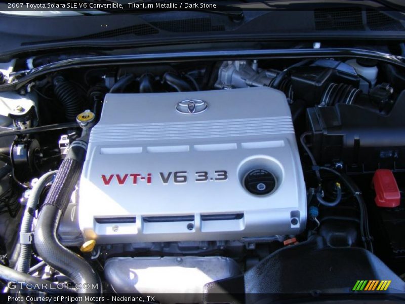 Titanium Metallic / Dark Stone 2007 Toyota Solara SLE V6 Convertible