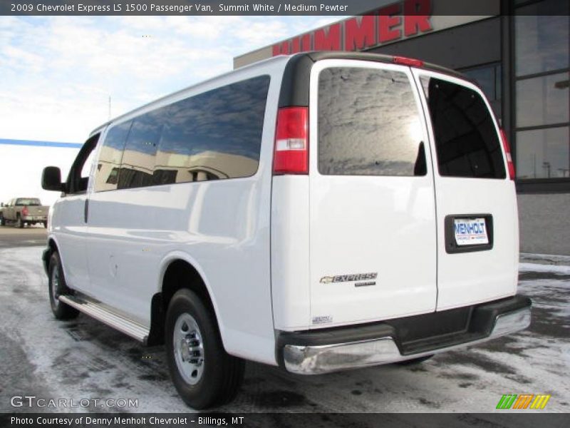 Summit White / Medium Pewter 2009 Chevrolet Express LS 1500 Passenger Van