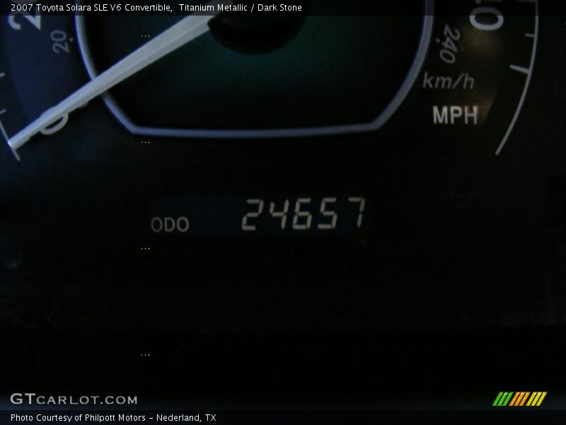 Titanium Metallic / Dark Stone 2007 Toyota Solara SLE V6 Convertible