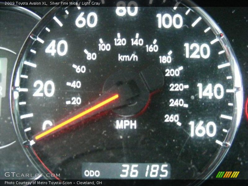 Silver Pine Mica / Light Gray 2009 Toyota Avalon XL