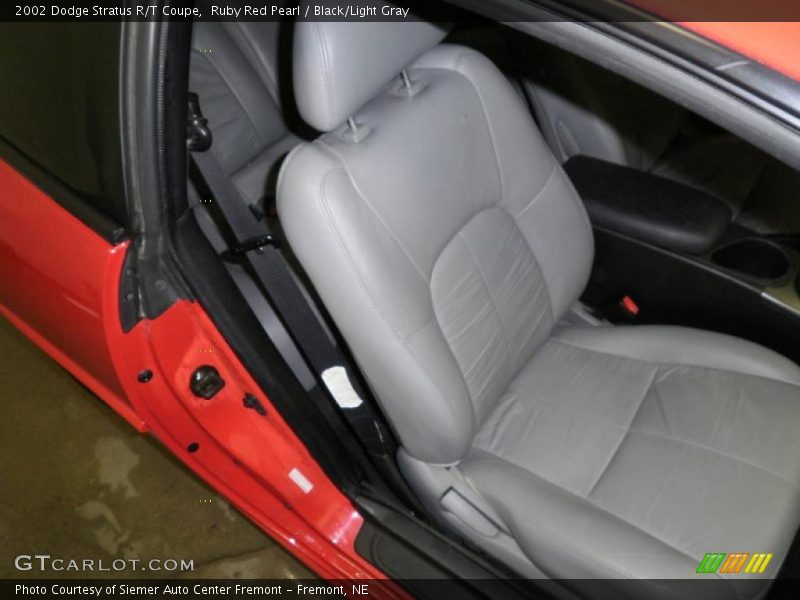 Ruby Red Pearl / Black/Light Gray 2002 Dodge Stratus R/T Coupe