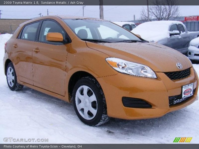 Sundance Metallic / Ash Gray 2009 Toyota Matrix 1.8