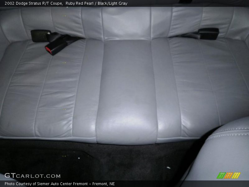 Ruby Red Pearl / Black/Light Gray 2002 Dodge Stratus R/T Coupe