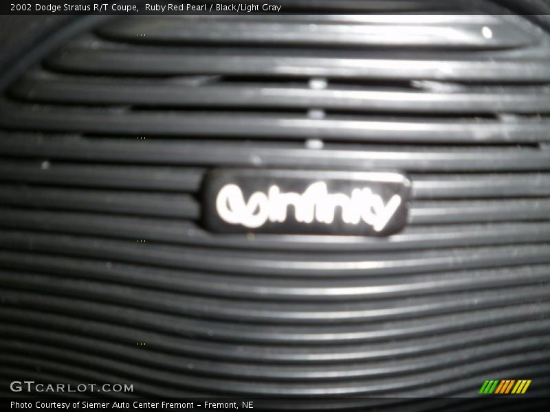 Ruby Red Pearl / Black/Light Gray 2002 Dodge Stratus R/T Coupe