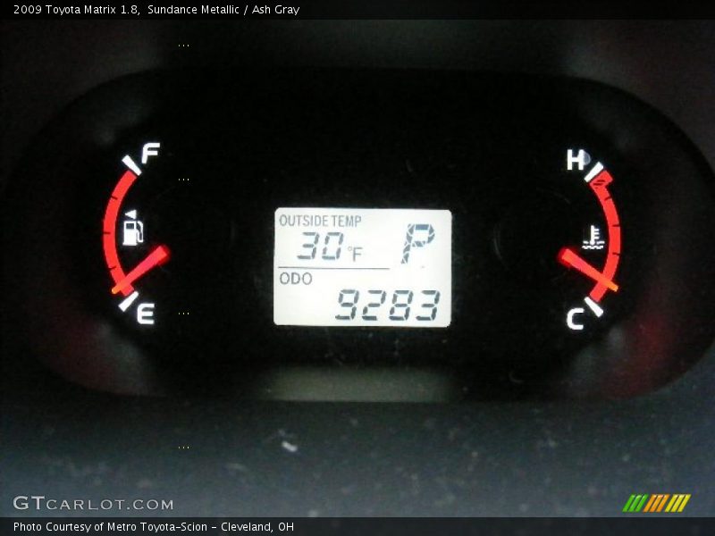 Sundance Metallic / Ash Gray 2009 Toyota Matrix 1.8