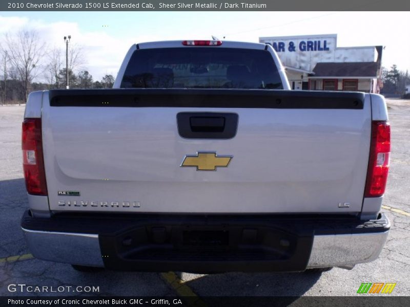 Sheer Silver Metallic / Dark Titanium 2010 Chevrolet Silverado 1500 LS Extended Cab