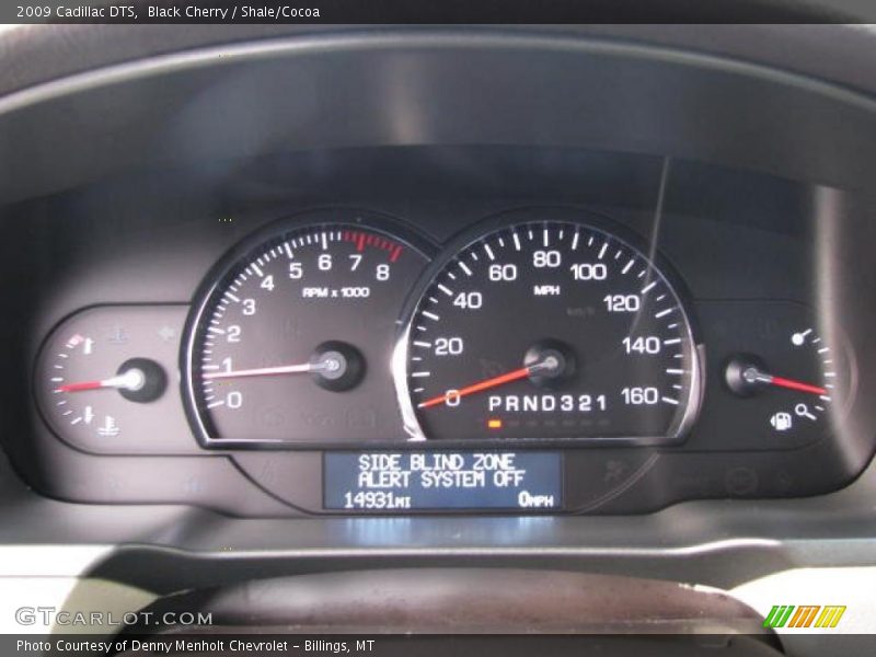 Black Cherry / Shale/Cocoa 2009 Cadillac DTS