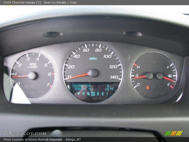 Silver Ice Metallic / Gray 2009 Chevrolet Impala LTZ