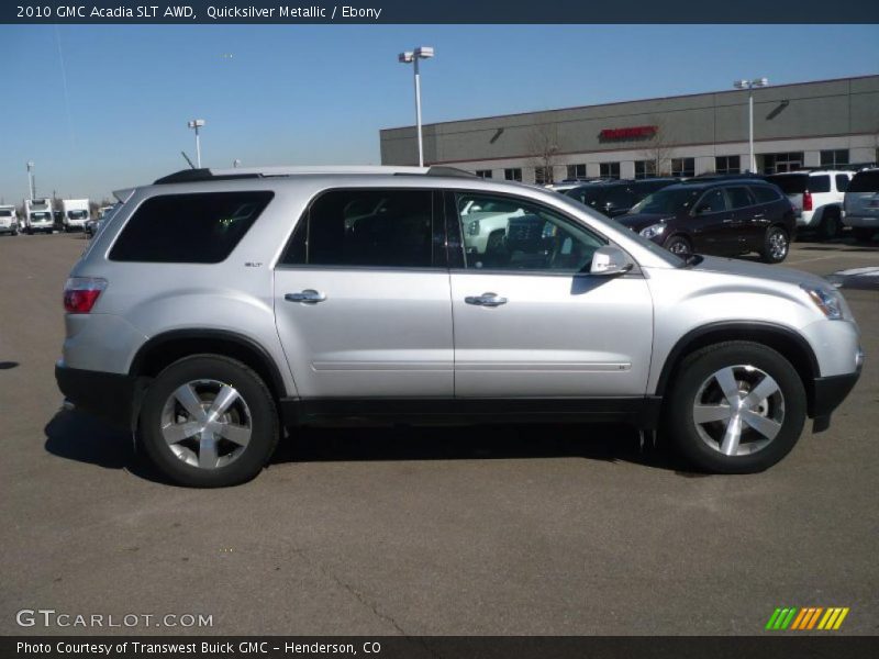 Quicksilver Metallic / Ebony 2010 GMC Acadia SLT AWD