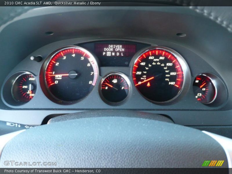 Quicksilver Metallic / Ebony 2010 GMC Acadia SLT AWD