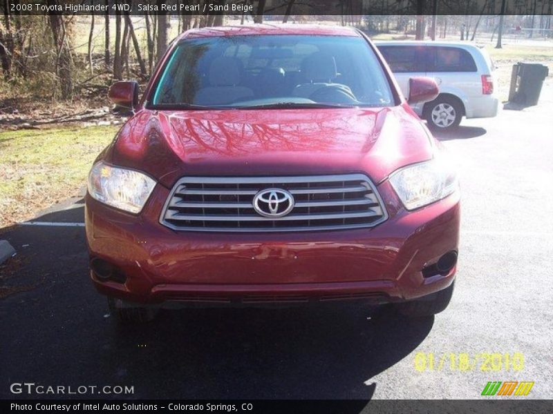 Salsa Red Pearl / Sand Beige 2008 Toyota Highlander 4WD