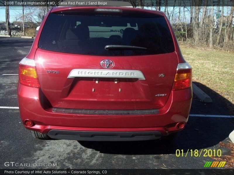 Salsa Red Pearl / Sand Beige 2008 Toyota Highlander 4WD