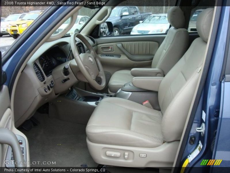Salsa Red Pearl / Sand Beige 2008 Toyota Highlander 4WD