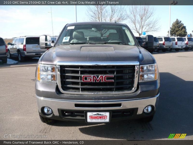 Steel Gray Metallic / Light Titanium 2010 GMC Sierra 2500HD SLT Crew Cab 4x4