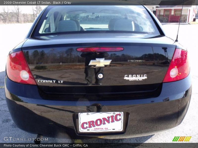 Black / Gray 2009 Chevrolet Cobalt LT Sedan