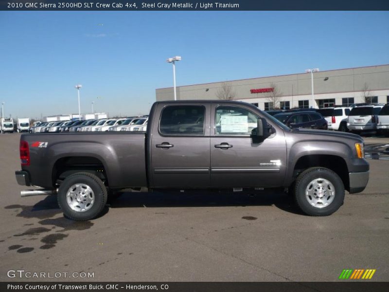 Steel Gray Metallic / Light Titanium 2010 GMC Sierra 2500HD SLT Crew Cab 4x4