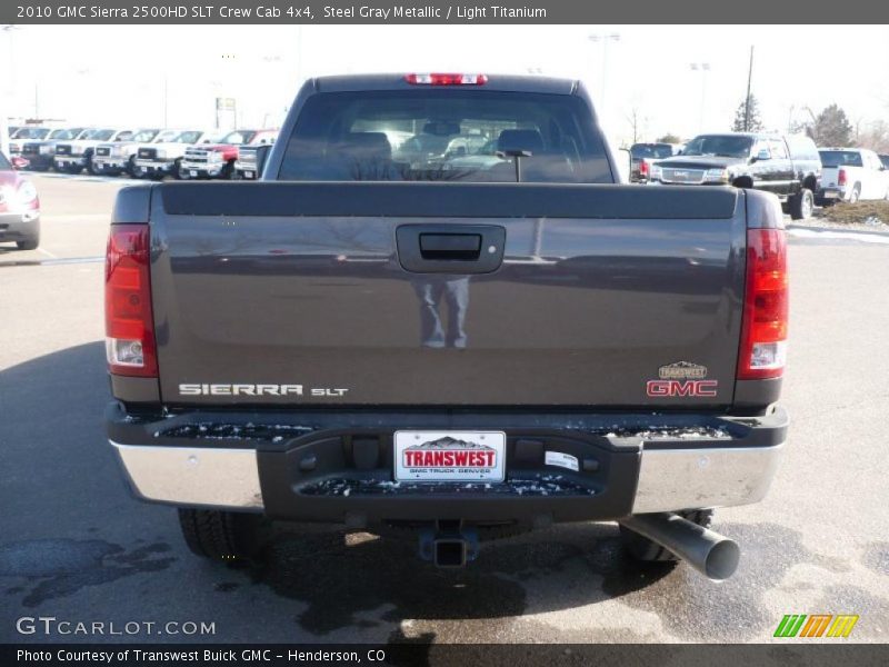 Steel Gray Metallic / Light Titanium 2010 GMC Sierra 2500HD SLT Crew Cab 4x4
