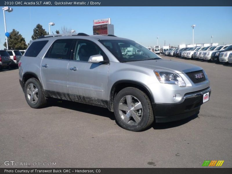 Quicksilver Metallic / Ebony 2010 GMC Acadia SLT AWD