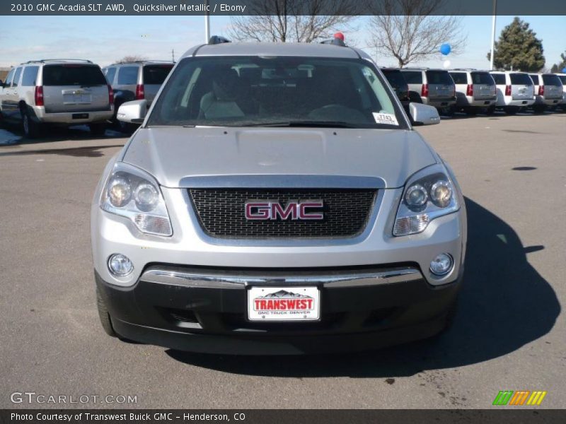 Quicksilver Metallic / Ebony 2010 GMC Acadia SLT AWD