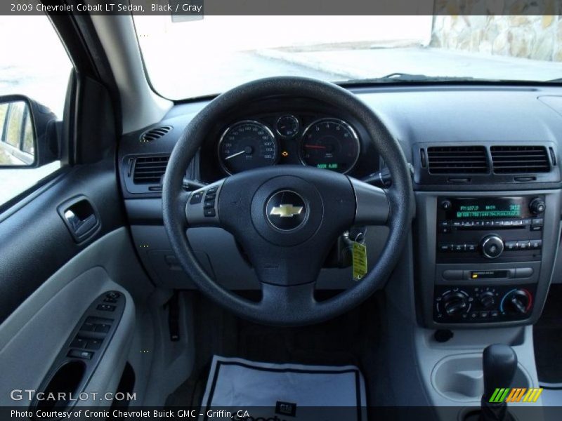 Black / Gray 2009 Chevrolet Cobalt LT Sedan