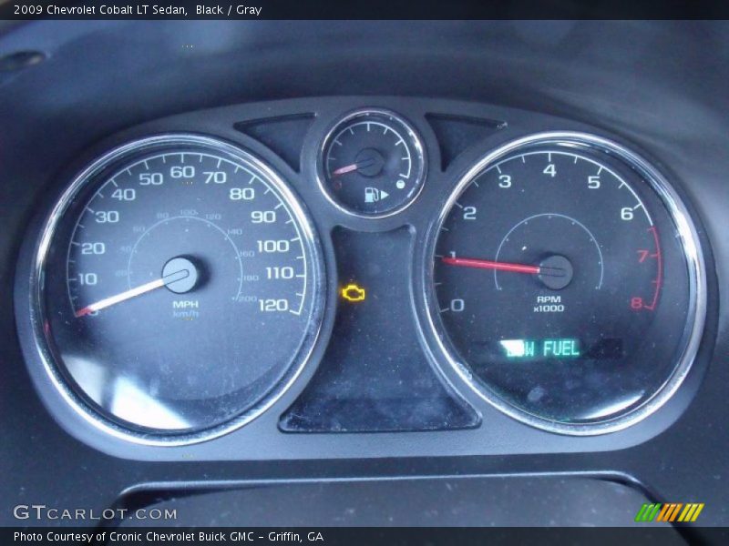 Black / Gray 2009 Chevrolet Cobalt LT Sedan