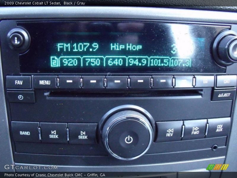 Black / Gray 2009 Chevrolet Cobalt LT Sedan