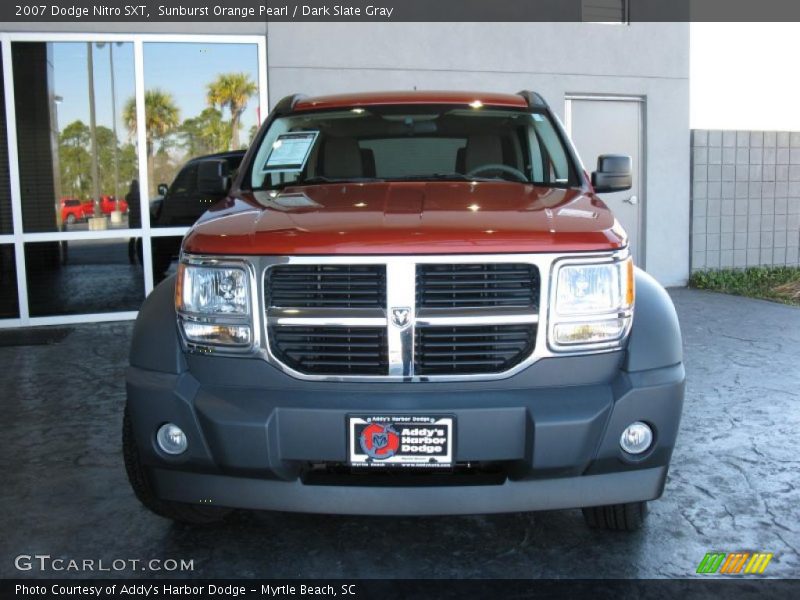 Sunburst Orange Pearl / Dark Slate Gray 2007 Dodge Nitro SXT