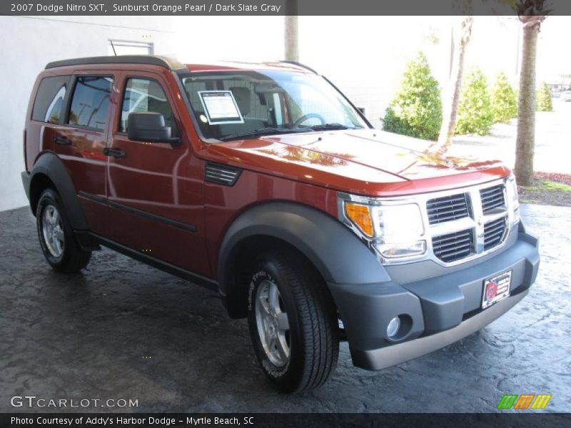Sunburst Orange Pearl / Dark Slate Gray 2007 Dodge Nitro SXT