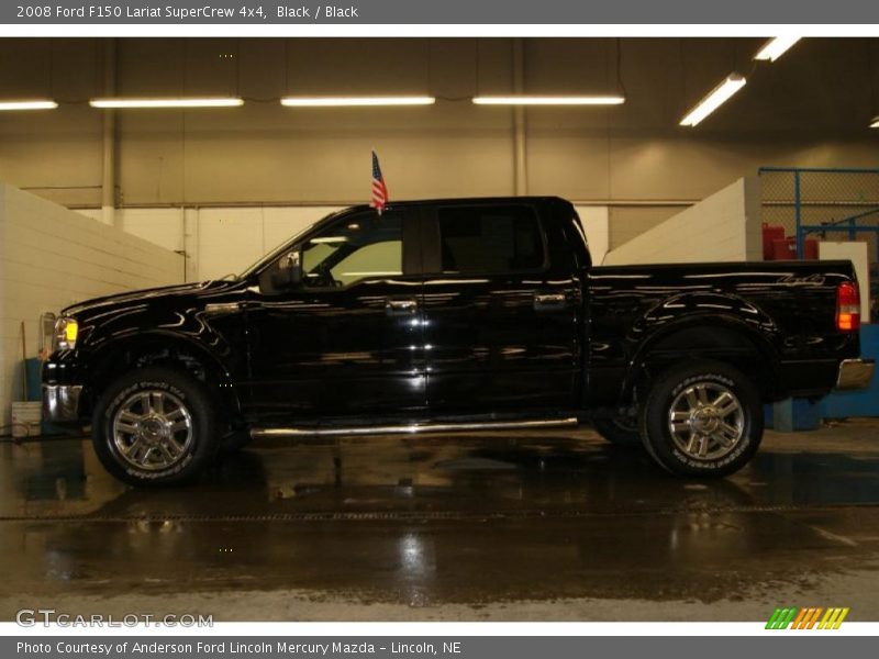 Black / Black 2008 Ford F150 Lariat SuperCrew 4x4