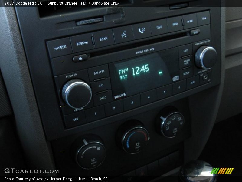 Sunburst Orange Pearl / Dark Slate Gray 2007 Dodge Nitro SXT