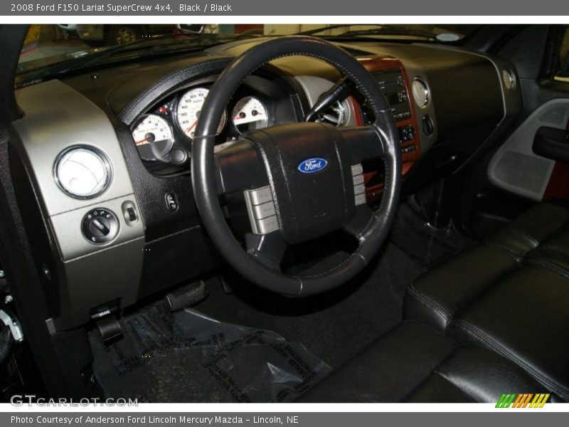 Black / Black 2008 Ford F150 Lariat SuperCrew 4x4