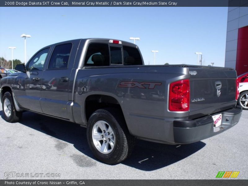 Mineral Gray Metallic / Dark Slate Gray/Medium Slate Gray 2008 Dodge Dakota SXT Crew Cab