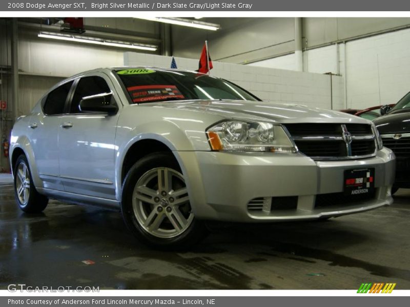 Bright Silver Metallic / Dark Slate Gray/Light Slate Gray 2008 Dodge Avenger SXT