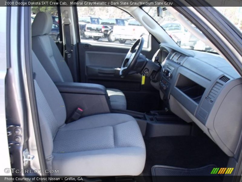 Mineral Gray Metallic / Dark Slate Gray/Medium Slate Gray 2008 Dodge Dakota SXT Crew Cab