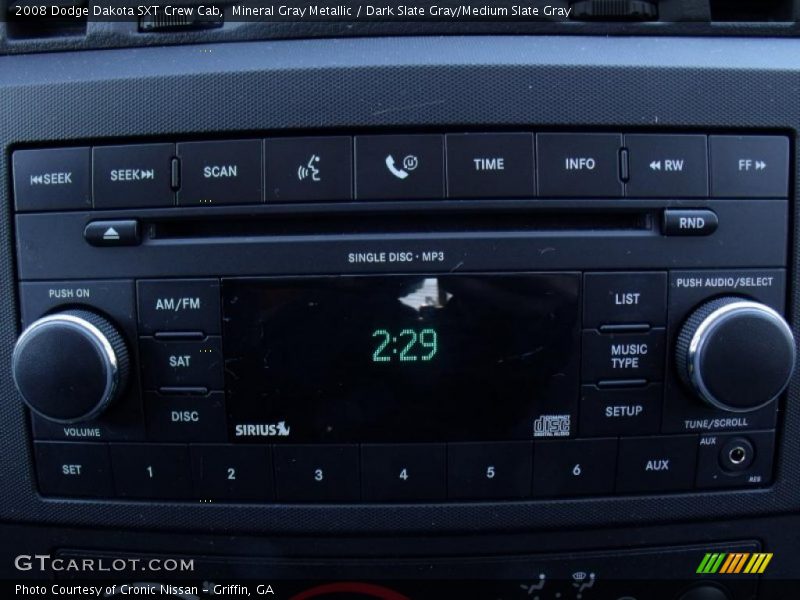 Mineral Gray Metallic / Dark Slate Gray/Medium Slate Gray 2008 Dodge Dakota SXT Crew Cab